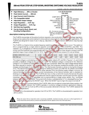 TL497AIDR datasheet  